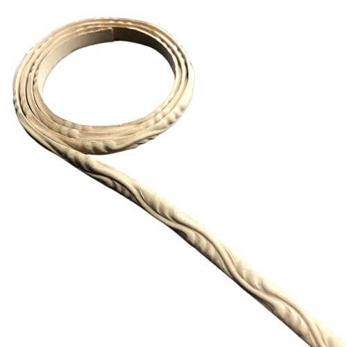 WoodUBend Pack of Two Beanstalk Trims TR750.1-100x1cm - Heat Bendable & Flexible Wood Trims - DIY Craft, Furniture & Home Decor - Easy to Apply & Paint - Versatile & Reusable - size: TR750.1WUB
