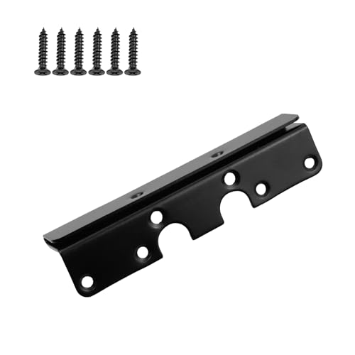 Wood Bed Rail Hook Plates,Heavy Duty Bed Rail Fittings with Screws for Connecting Wood and Headboards,Bed Frame Brackets Replacement Bed Parts,Brackets - size: Bracket