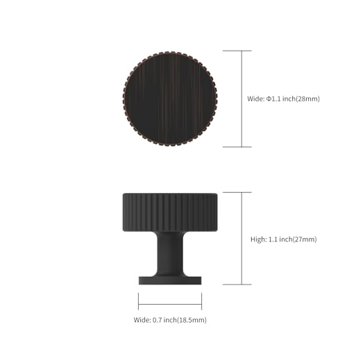 Asidrama 10 Pack Oil Rubbed Bronze Kitchen Cabinet Knobs - color: Oil Rubbed Bronze