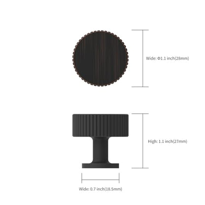 Asidrama 10 Pack Oil Rubbed Bronze Kitchen Cabinet Knobs - color: Oil Rubbed Bronze