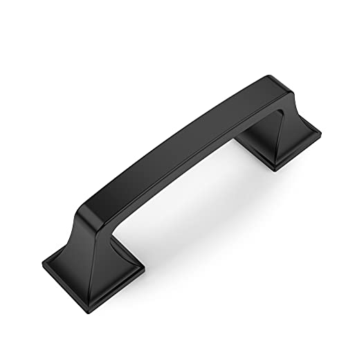 Amerdeco 10 Pack Matte Black 3 Inch(76mm) Hole Centers Kitchen Cabinet Pulls Cabinet Hardware Kitchen Handles for Cabinets Cupboard Handles Drawer Pulls AM0002 - color: Matte Black, size: 3"/76mm Hole Center