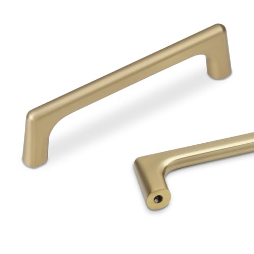 10 Pack 3.75 inch Champagne Bronze Kitchen Cabinet Handles - color: Champagne Bronze, size: 3-3/4 inch Hole Center