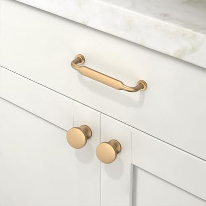 10 Pack Champagne Bronze Cabinet Pulls 4 Inch(102mm) Kitchen Cabinet Handles Cabinet Hardware for Drawer Pulls - color: Champagne Bronze, size: 4" Hole Center