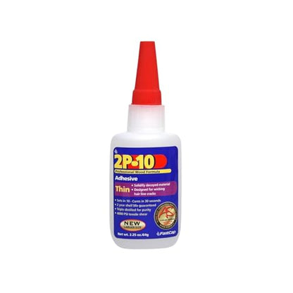 FastCap 2P-10 Professional Thin Wood Adhesive Glue, 2 oz.