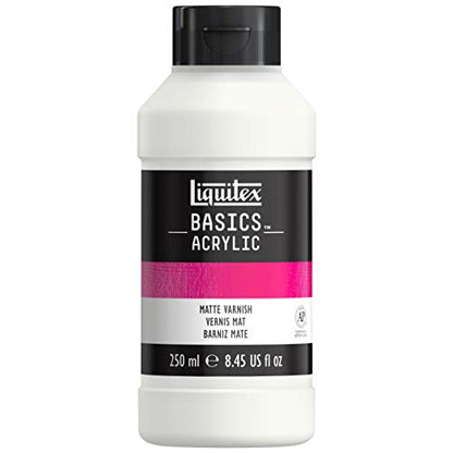 Liquitex BASICS Matte Varnish, 250ml (8.4oz) Bottle - style: Matte Varnish