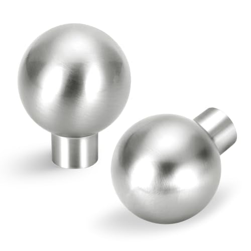 Lardmon 3 Pack Brushed Satin Nickel Cabinet Knobs Drawer Knobs 1 Inch(25mm) Diameter Modern Single Hole Cabinet Pulls Solid Kitchen Knobs Cabinet Handles Heavy Duty Kitchen Hardware - color: Brushed Satin Nickel, size: Knob