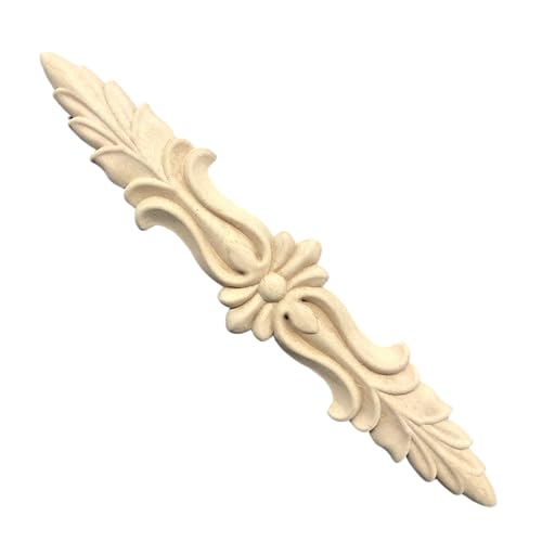 WoodUbend WUB1346 Pack of 2 Pediments - Wood Appliques - Heat Bendable & Flexible Onlays 27.5x5.5cms - DIY Craft, Furniture & Home Decor - Easy to Apply & Paint - Versatile, Reusable & Durable Decals - size: WUB1346
