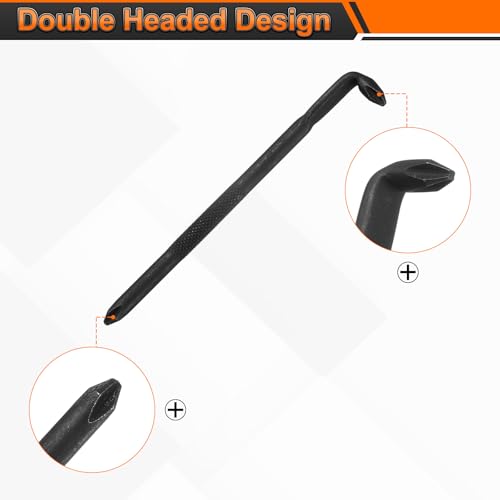 HARFINGTON 2pcs Offset Screwdriver PH2 Phillips Cross Head,Black - size: PH2