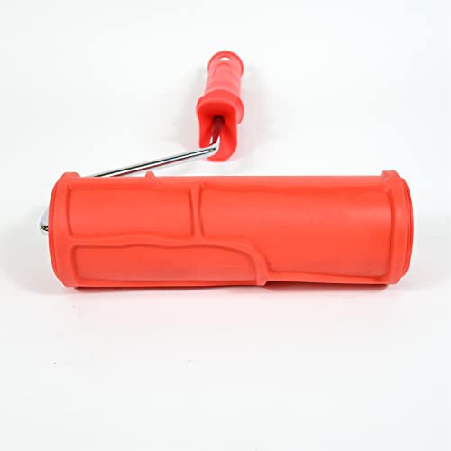 Hanroy 8'' Texture Rubber Roller for Walls, Embossed Paint Roller - color: 2037T