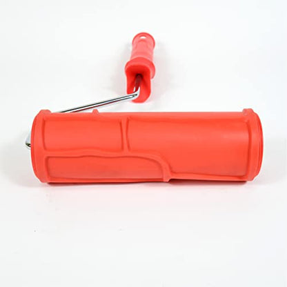 Hanroy 8'' Texture Rubber Roller for Walls, Embossed Paint Roller - color: 2037T