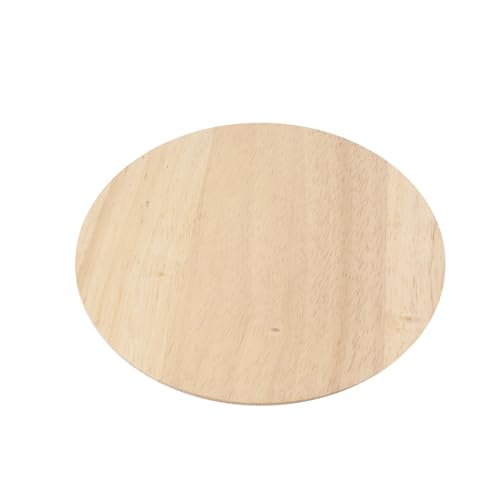 Antrader 4Pcs Round Unpainted Wood Carved Appliques,5.9" Diameter(Style 16) - style: Style 16