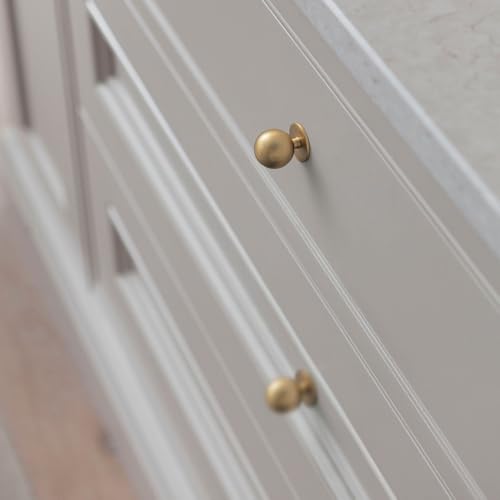 Champagne Bronze Cabinet Knobs, 1 Inch Dia., Set of 12 - color: Champagne Bronze, size: 1" Diameter