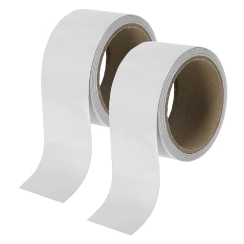 uxcell 2Pcs 2" x 33 ft PVC Edge Banding Tape, Glossy White - color: Glossy White, size: 2" x 33 ft