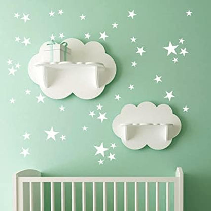5pcs Reusable Painting Stencils,Plastic Art Craft Templates on Wood Wall Fabric Paper Home Décor DIY 4" to 12" (Clouds) - color: Clouds