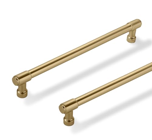 Solid Heavy Duty Jasper Pulls 5 Pack Champagne Bronze Cabinet Pulls 8 Inch Hole Centers for Kitchen Cupboard Handles Modern Drawer Pulls Bathroom Champagne Brass Cabinet Pulls - color: Champagne Bronze, size: 8 inch(203mm) Hole Center