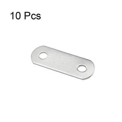 uxcell Repair Plate, 22mmx8mm, Flat Fixing Mending Corner Brace, 10 Pack