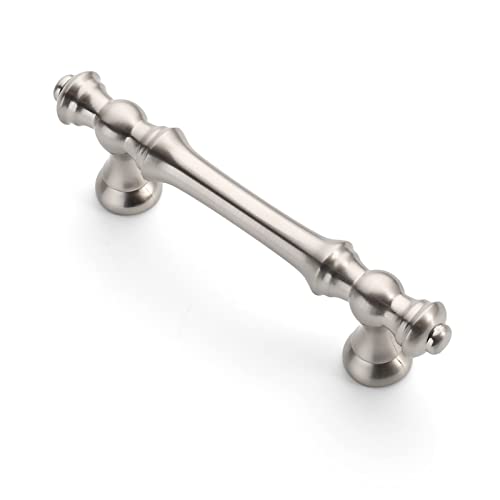 Asidrama 10 Pack 3 Inch(76mm) Brushed Satin Nickel Kitchen Cabinet Handles, Cabinet Pulls Kitchen Cabinet Hardware for Cupboard Drawer Pulls - color: Brushed Satin Nickel, size: 3" Hole Center, style: 10 Pack