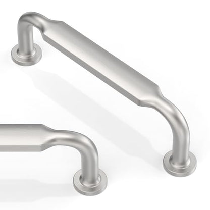 10 Pack Brushed Satin Nickel Cabinet Pulls 3.75 Inch(96mm) Kitchen Cabinet Handles Solid Zinc Alloy Cabinet Hardware Drawer Pulls - color: Brushed Satin Nickel, size: 3.75" Hole Center