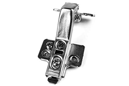 Berta, (10 Pieces) 45 Degree Full Overlay Frameless Soft Close 3D Adjustment Corner Clip-On Cabinet Door Hinges with Mounting Screws - size: 10 Pieces