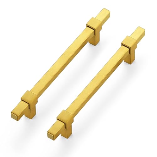 30 Pack Gold Cabinet Handles, 5" Hole Center Kitchen Drawer Pulls - color: Gold, size: 5 Inch Hole Center