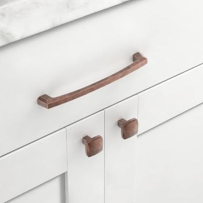 Asidrama 10 Pack 6 inch Antique Copper Kitchen Cabinet Handles - color: Antique Copper, size: 6" Hole Center(152mm)