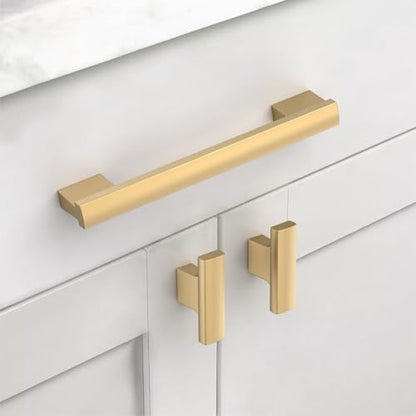 Champagne Bronze Cabinet Handles Kitchen Pulls 5 Inch 12 Pack - color: Champagne Bronze, size: 5 Inch Hole Center