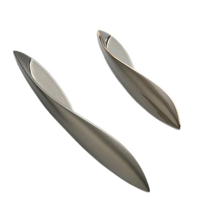 4Pcs Arcuate Pulls Handle Knob,5" C-C Large Modern Elegant Curved Handles Cabinet Pulls,Create a Spatial Aesthetic,S-Shaped Solid Zinc Alloy Pulls (4 Pack, Ink Gold, 5.0" Hole Centers) - color: Ink Gold, size: 5.0" Hole Centers