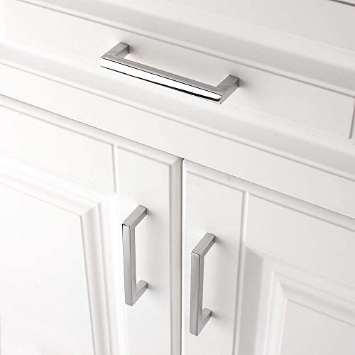 KOOFIZO 10 Pack 3-3/4 in Polished Chrome Cabinet Pulls, Drawer Handles 1816 - color: Polished Chrome, size: 3-3/4" CC - 10Pcs