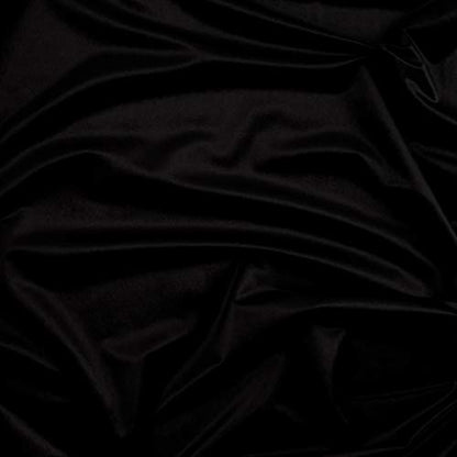 Royal Velvet Black, Fabric by the Yard - color: Black