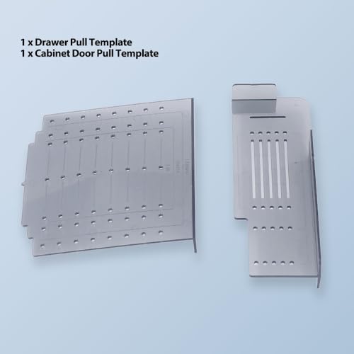 ABS Cabinet Pull Door Drill Template Straight Holes Locator Cabinet Shelf Pin Hardware Jig for Handle Door Drawer Pull Drill Mounting Template Set