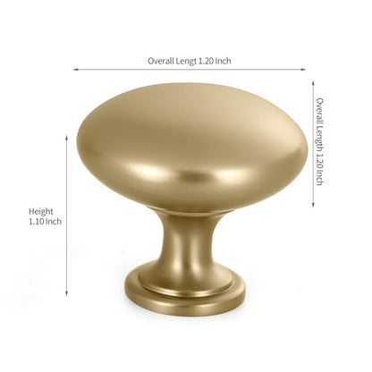 Lardmon 10 Pack Champagne Bronze Round Cabinet Knobs 1.2 Inch(30.5mm) Dia. Mushroom Drawer Knobs Modern Single Hole Cabinet Pulls Solid Kitchen Knobs Cabinet Handles Kitchen Hardware for Dresser - color: Champagne Bronze, size: 1.2 Inch Diameter, style: 1
