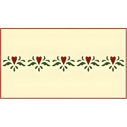 Hearts Border Stencil Template 12" x 1.5" for Painting, Crafts, DIY Projects & Home Decor – Reusable Mylar Stencil for Furniture, Walls, Wood Signs & More – The Artful Stencil