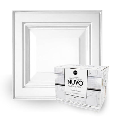 Nuvo Titanium Infusion Cabinet Makeover Kit - Easy DIY 7-Piece Set, Brilliant White, Long-Lasting Finish - color: Titanium Infusion, style: Full Sized Kit