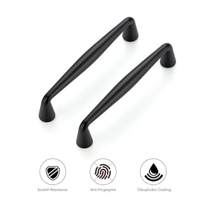 Ravinte Matte Black Cabinet Handles Solid Handles,3-1/2 Inch,10 Pack - color: Matte Black, size: 3-1/2 Inches Hole Center