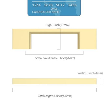 9BUILD 10 Gold Cabinet Pulls, 3 Inch Handles - Kitchen Cabinets - color: Brushed Gold, size: 3"/76MM Hole Center, style: 10 Pack