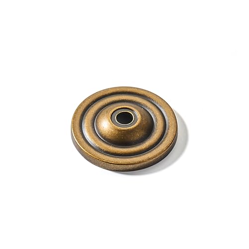 khtumeware 10 Pack Antique Brass Backplate for Cabinet Knobs Cabinet Hardware Knob Backplate/Back Plate. - color: Antique Brass