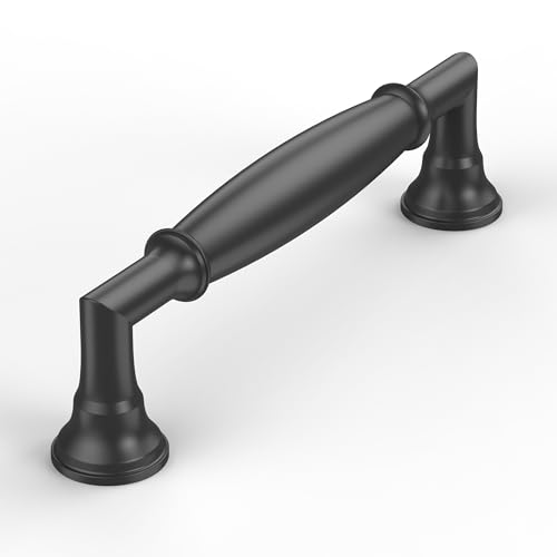10 Pack Matte Black Cabinet Pulls 3.75 Inch(96mm) Kitchen Cabinet Handles Cabinet Hardware for Drawer Pulls - color: Matte Black, size: 3.75" Hole Center