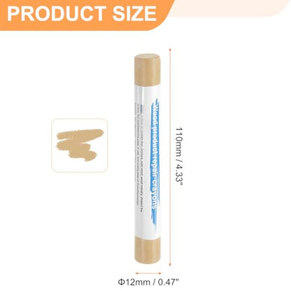 HARFINGTON 5pcs Wood Filler Sticks Wooden Wax Touch Up Furniture Repair Crayons for Scratch Hole Wood, Maple - color: Maple