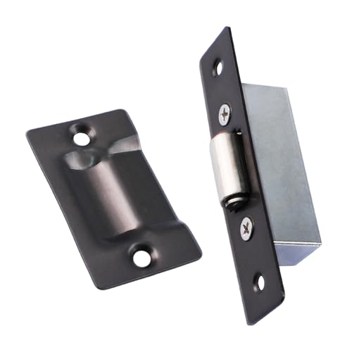 INCREWAY 1Pack Silent Roller Catch, Stainless Steel Ball Catch Roller Latch with Strike Plate for Kitchen Cabinet Closet Cupboard Furniture Door (Grey) - color: Gray, size: 1pc