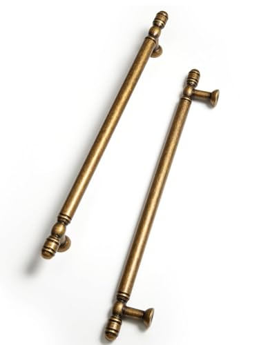 Antique Brass Cabinet Pulls - 7.56" (192mm)Hole Center Cabinet Hardware,Kitchen Cupboard Bathroom Dresser Pulls Classic Vintage Drawer Handles (10, Antique Brass, 7.56" (192mm)Hole Centers) - size: 7.56" (192mm)Hole Centers
