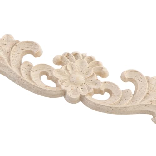 Wood Carved Onlays Appliques (Style5,4 pcs) - style: Style5,4 pcs