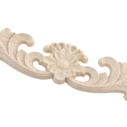 Wood Carved Onlays Appliques (Style5,4 pcs) - style: Style5,4 pcs