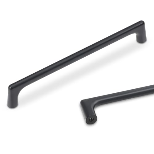 10 Pack 6.3 inch Matte Black Kitchen Cabinet Handles - color: Matte Black, size: 6-1/4 inch Hole Center