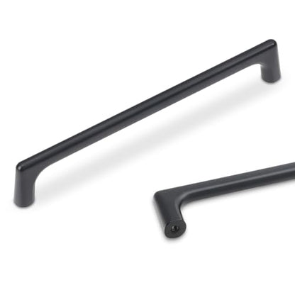 10 Pack 6.3 inch Matte Black Kitchen Cabinet Handles - color: Matte Black, size: 6-1/4 inch Hole Center