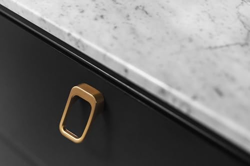 Goo-Ki Champagne Copper Cabinet Cabinet pulls with 0.6''(16mm) Hole Center,Modern Zinc Alloy Drawer Knobs for Drawer,Wardrobe,Cupboard,6 Pack - color: Champagne Copper, size: 0.6'' HOLE CENTERS
