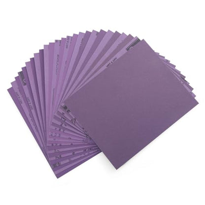 POLIWELL Wet Dry Sanding Sheets 25 PCS 9 x 11 Inch Purple Alumina - style: MIX