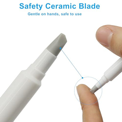 Ceramic Blade Knife Pen, Blue & White, 2Pcs - color: Blue & White