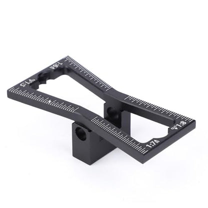 Alloy Dovetail Making Jig Dovetail Joint Scriber,1:5 1:6 1:7 1:8 Slopes Dual-Side Marking Gauge,Black Woodworking Tool for DIY Wooden Joints
