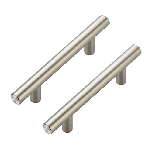 20 Pack Brushed Nickel Cabinet Handles, 3 in Hole Center Cabinet Pulls - color: Brushed Nickel, size: 3 in Hole Center