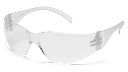 Pyramex Intruder Safety Eyewear Clear Frame Full Foam Padding Clear Anti-Fog Lens - color: Clear Uncoated Lens/ Clear Frame, style: Standard